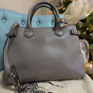 Burberry Gray Leather Women's Bag